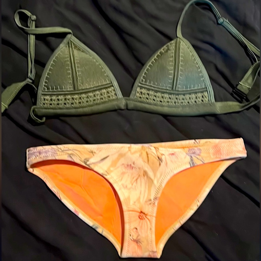 Triangl neoprene bikini - S top, XS bottom
